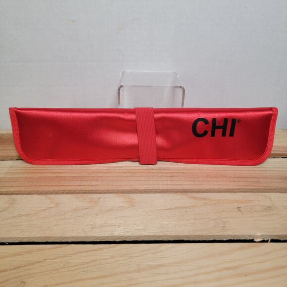 CHI Flat Iron Red Heat-Resistant Travel Pouch 8" X 11.5" - Picture 1 of 4